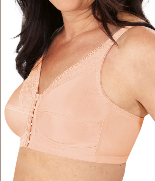AMOENA Nancy Non-wired Front Closing Mastectomy Bra 44808 - Blush