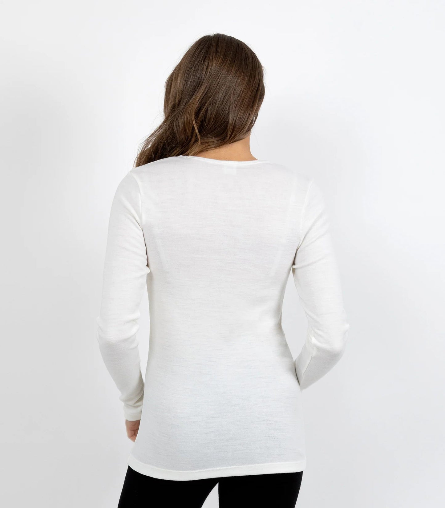 BASELAYERS Thermal Pure Wool Long Sleeve Crew B4471C