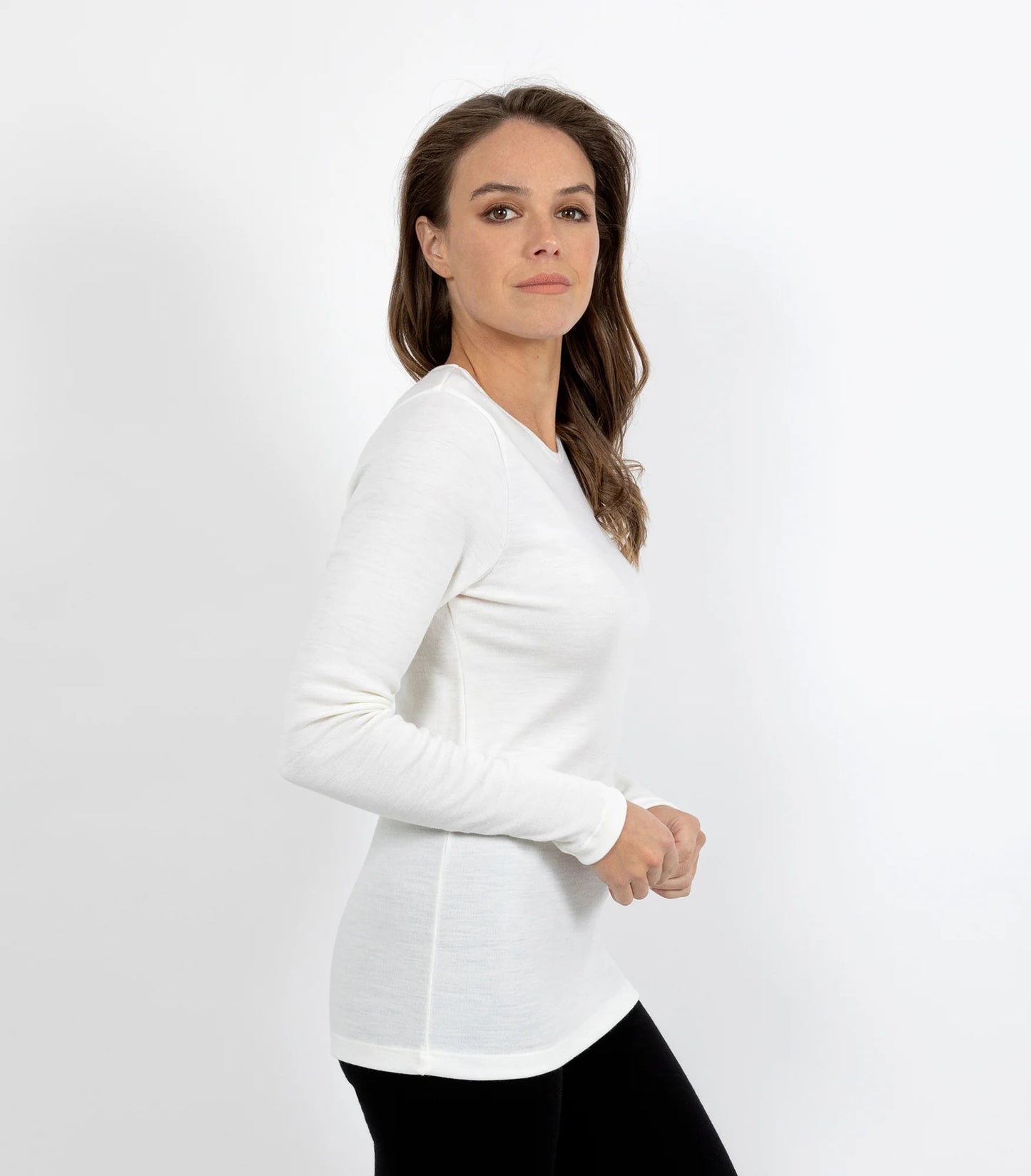 BASELAYERS Thermal Pure Wool Long Sleeve Crew B4471C