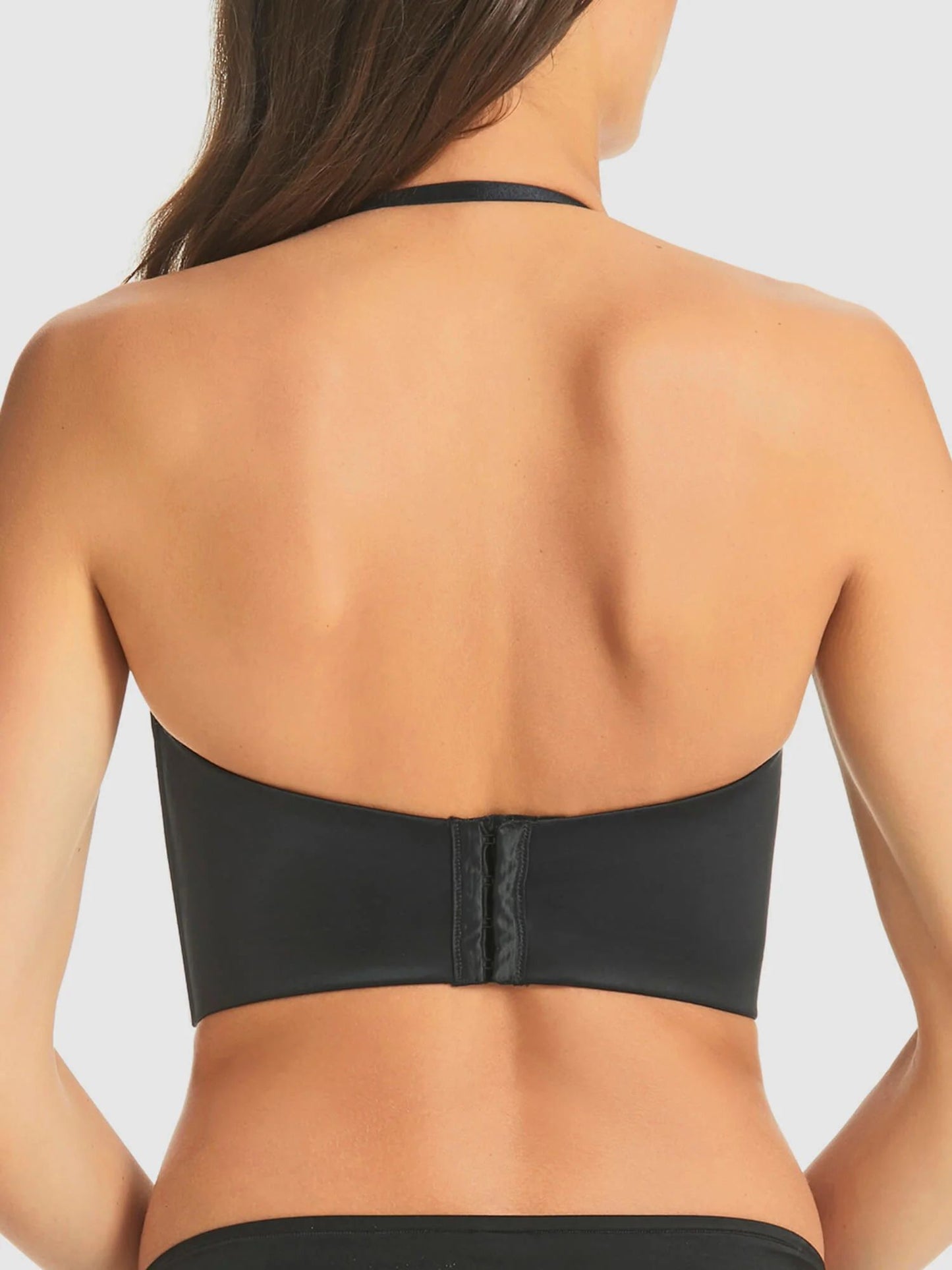 FINELINES Refined Strapless Plunge Bustier RL029A - Black