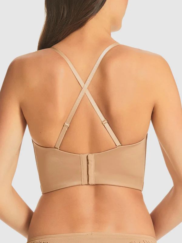 FINELINES Refined Strapless Plunge Bustier RL029A - Skin