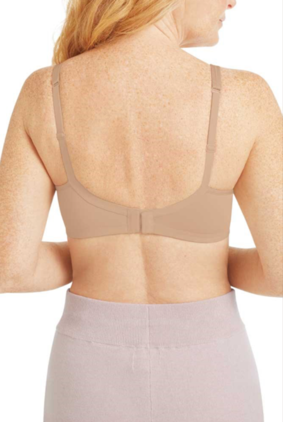 AMOENA Mara Non Wired Front Closing Mastectomy Bra 44741 - Light Sand