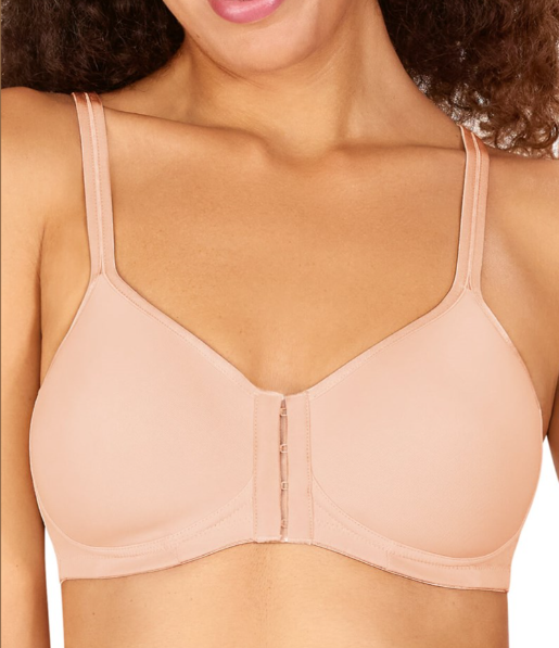 AMOENA Mara Non Wired Front Closing Mastectomy Bra 44806 - Blush