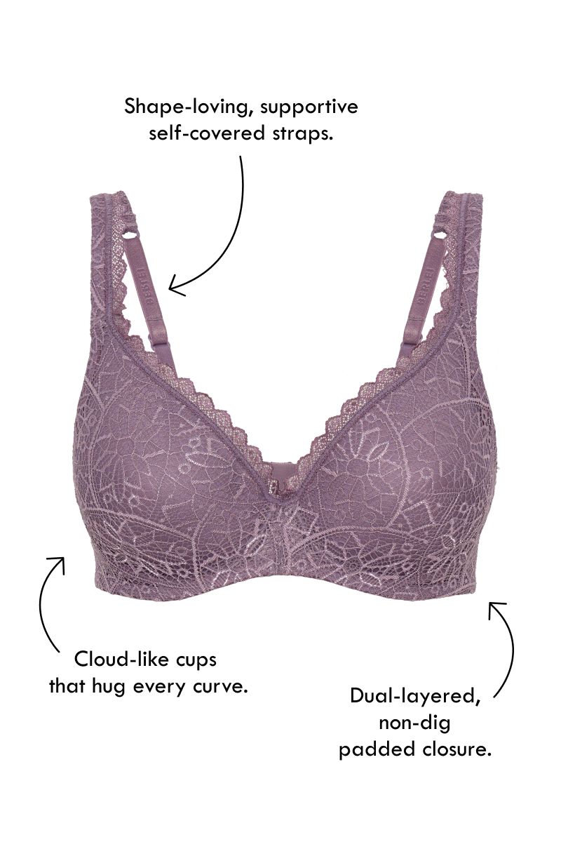 BERLEI Barely There Lace Contour Bra YYTP - Amethyst Dust