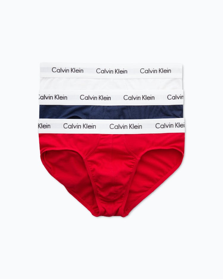CALVIN KLEIN for Men - Cotton Stretch Hip Brief U2661 - 3Pack