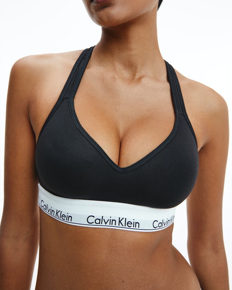 Calvin klein modern cotton bralette padded Clearance