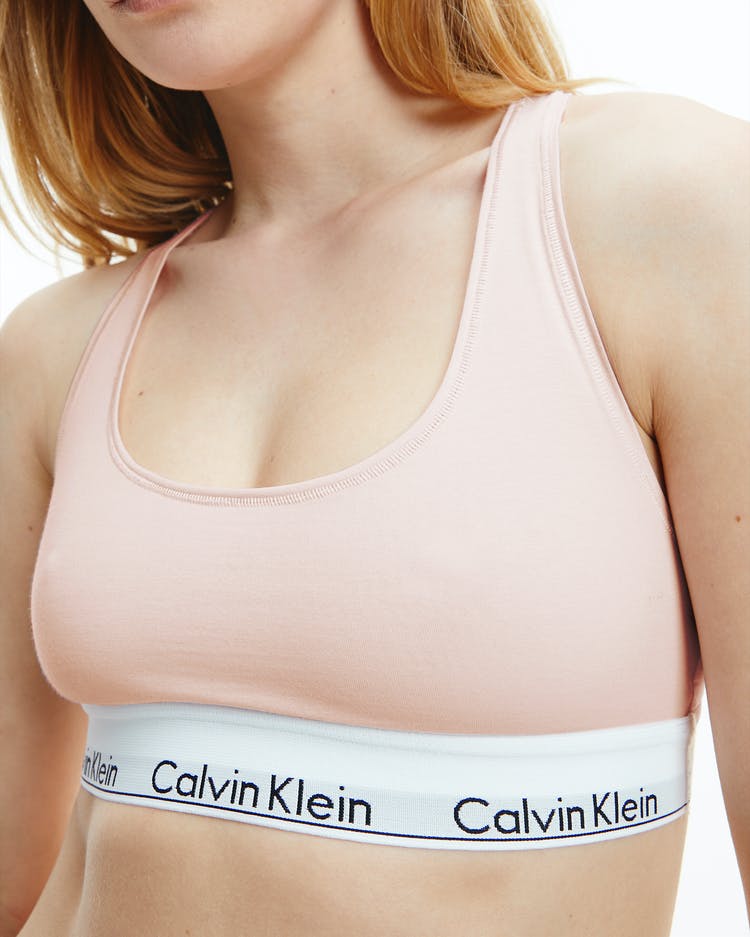  Calvin Klein F3785 - Bralette de algodón moderno para