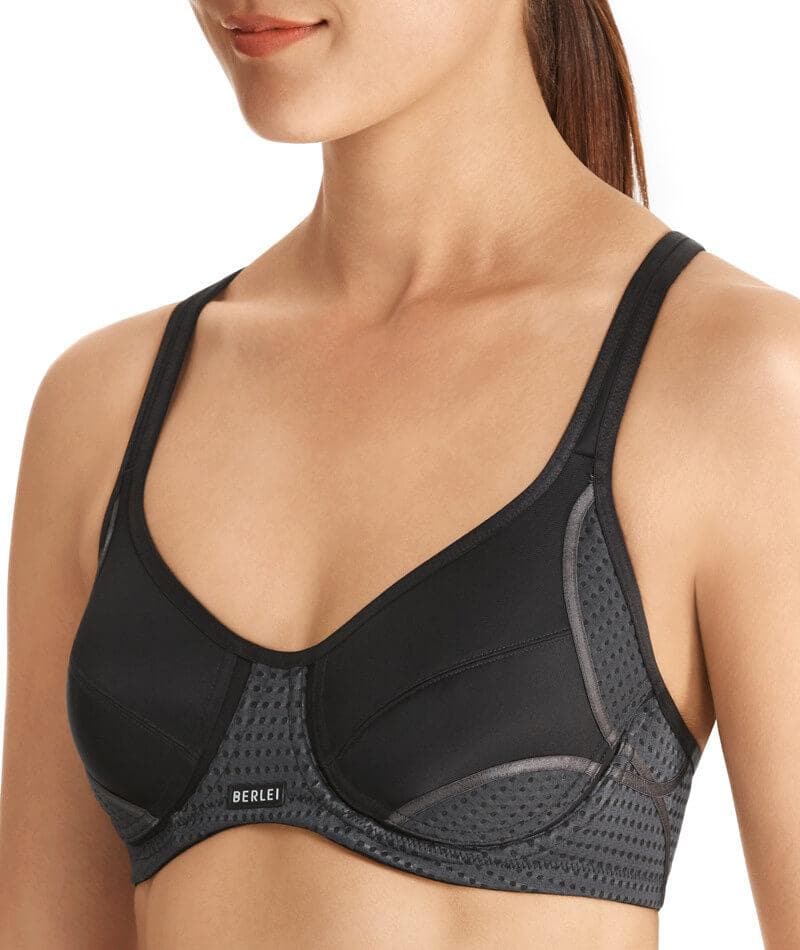 BERLEI Electrify Wired Sports Bra YYN7 - Black/ White