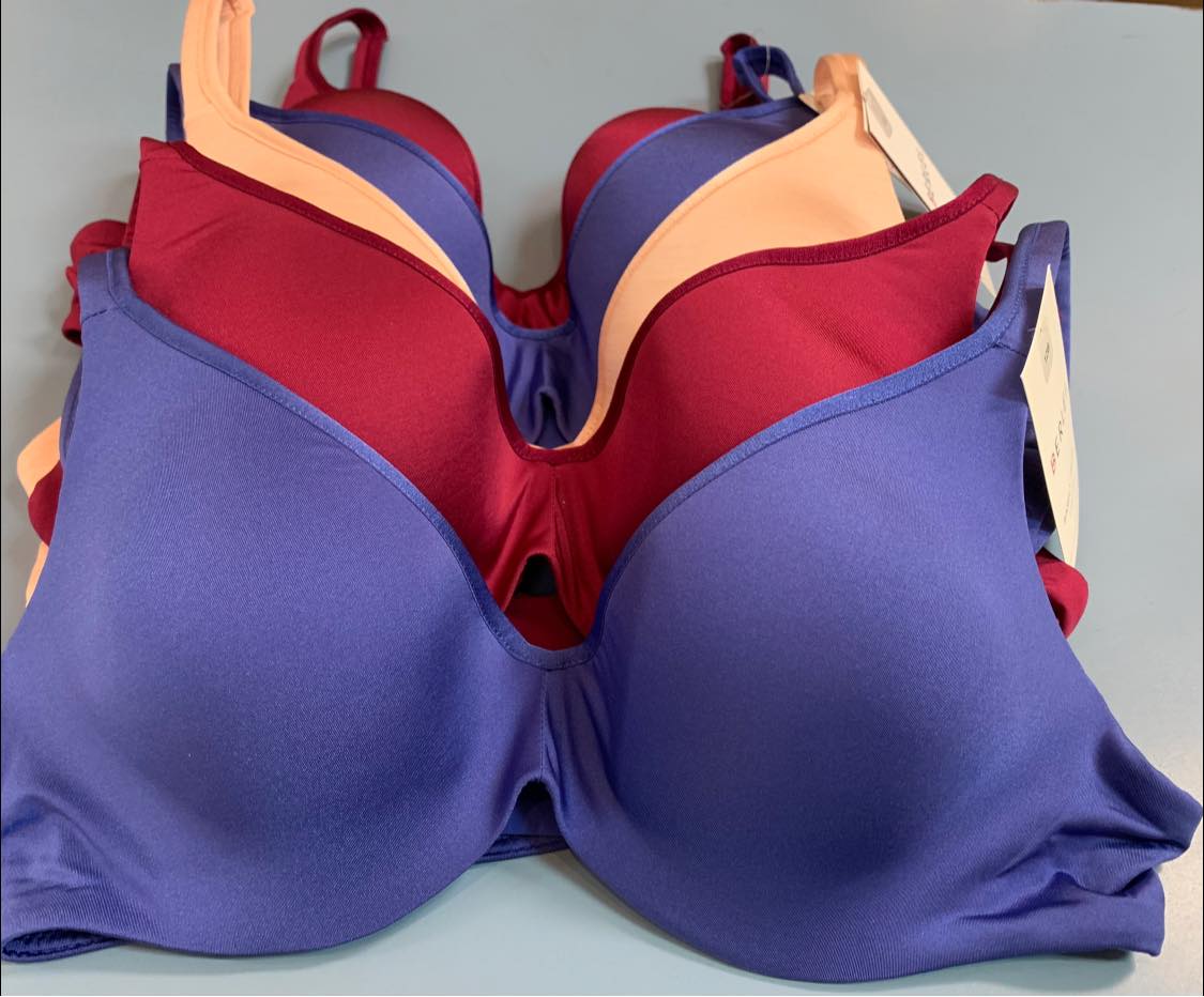 BERLEI Barely There T-shirt Bra 2Pack YY3G - Burgundy/ Blue