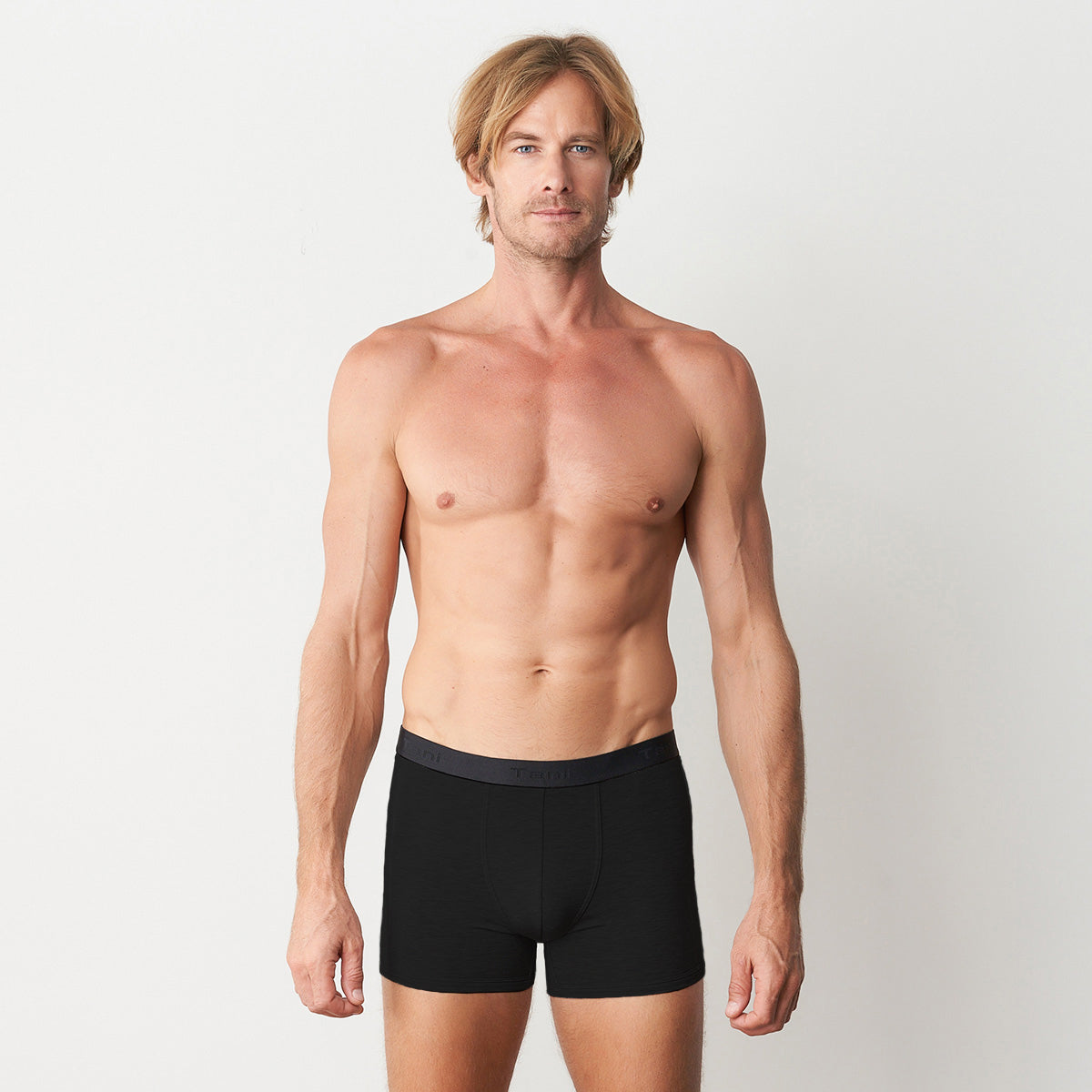 TANI Mens SilkTouch Contour Boxer Print Trunk 29080