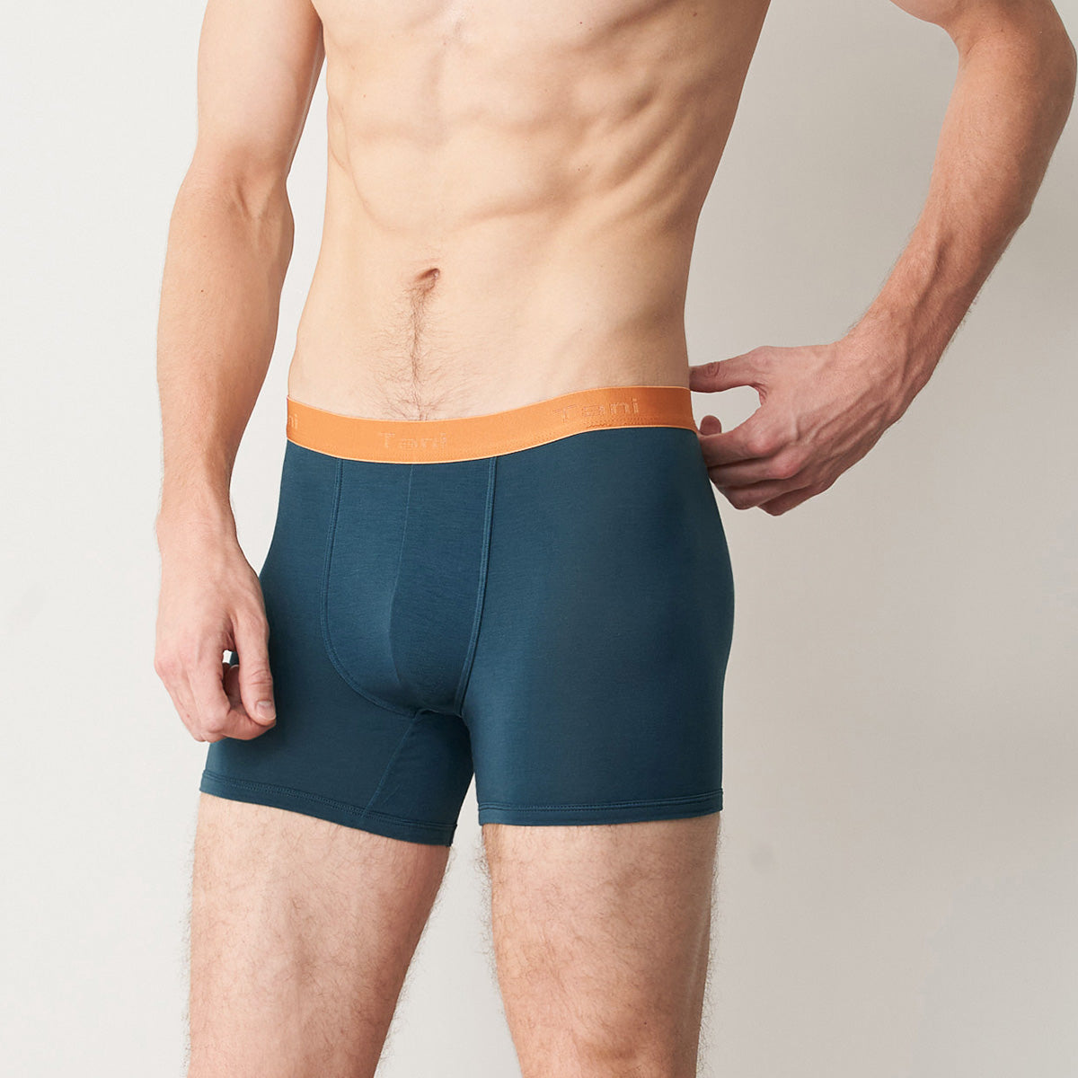 TANI Mens SilkTouch Contour Boxer Plain Trunk 29080