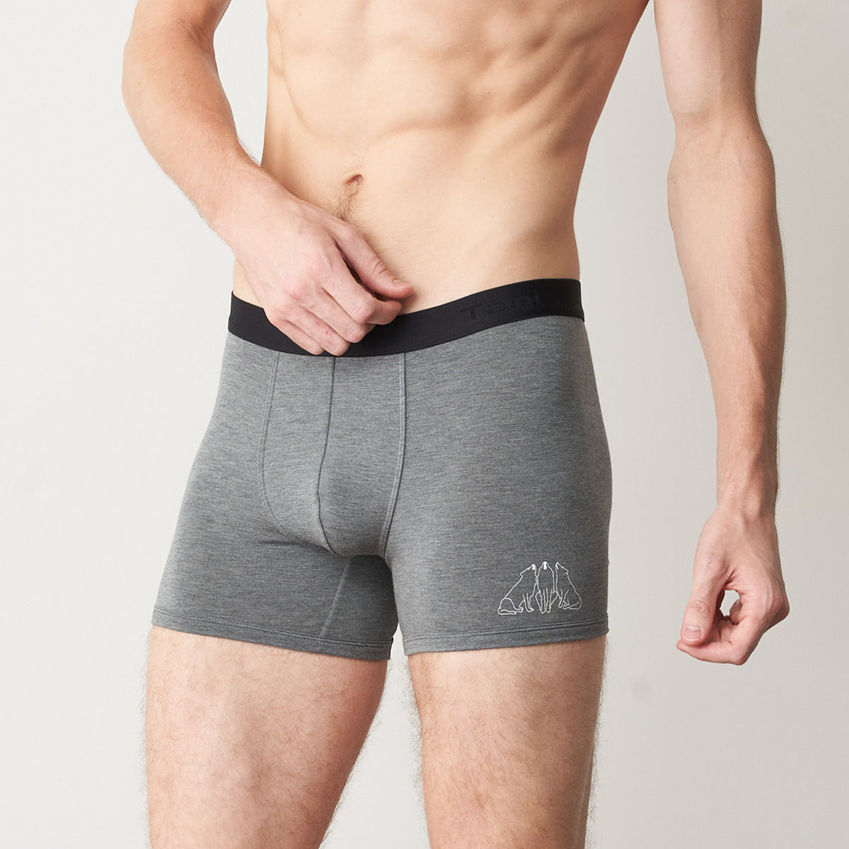 TANI Mens SilkTouch Contour Boxer Print Trunk 29080