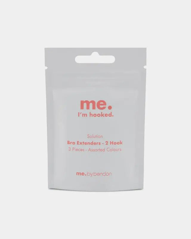BENDON 2-Hook Bra Extender (3-Pack Assorted Colours)