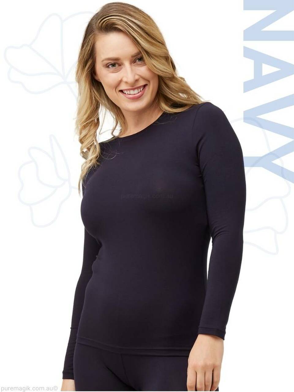 TANI High Neck Long Sleeve Top Modal 79276