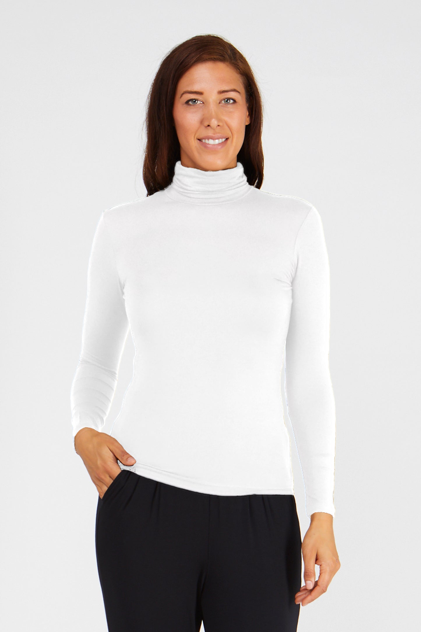 TANI Turtle Neck Long Sleeve Skivvy Modal 79278