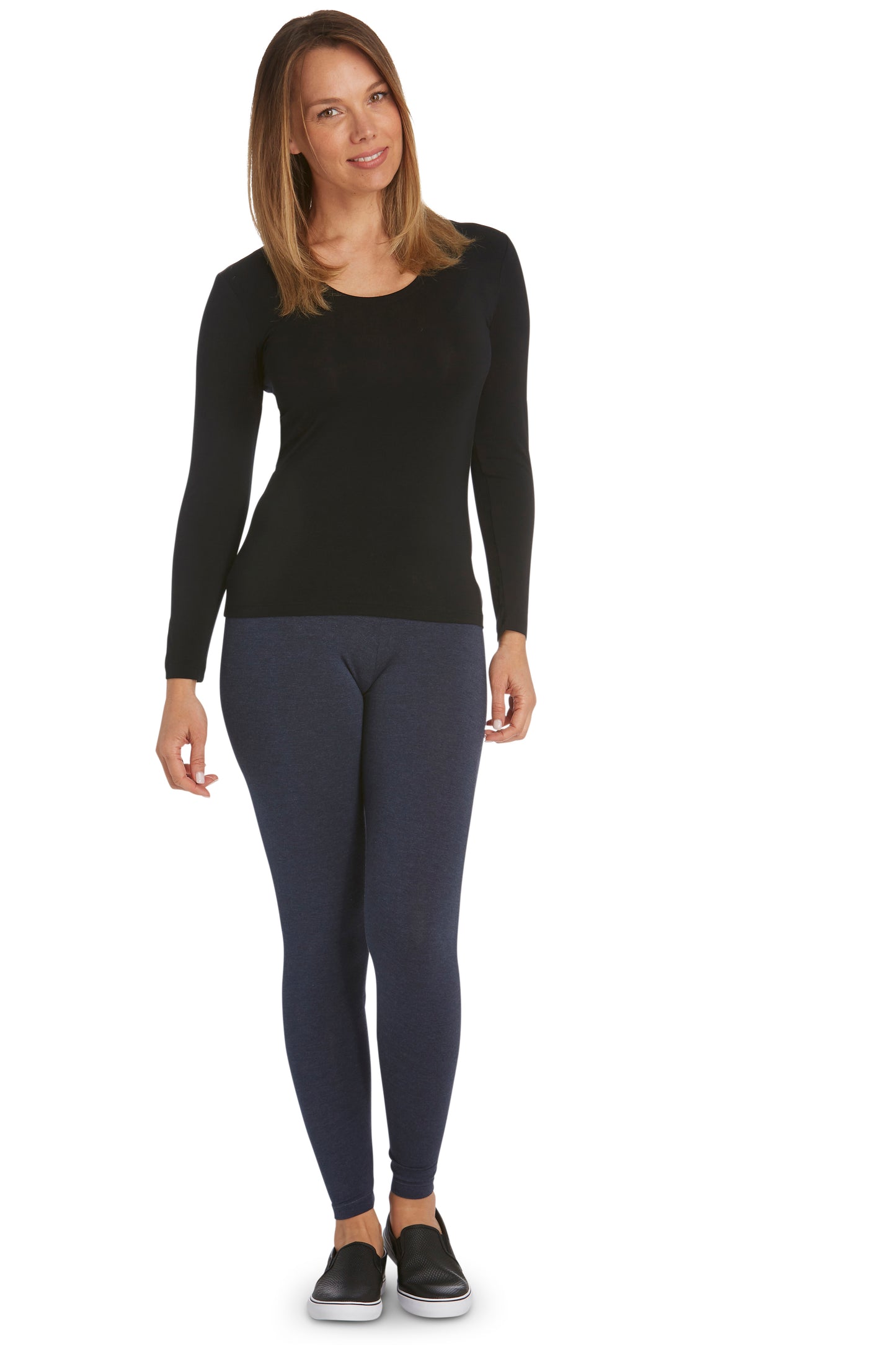 TANI Regular Long Sleeve Scoop Top Modal 79350