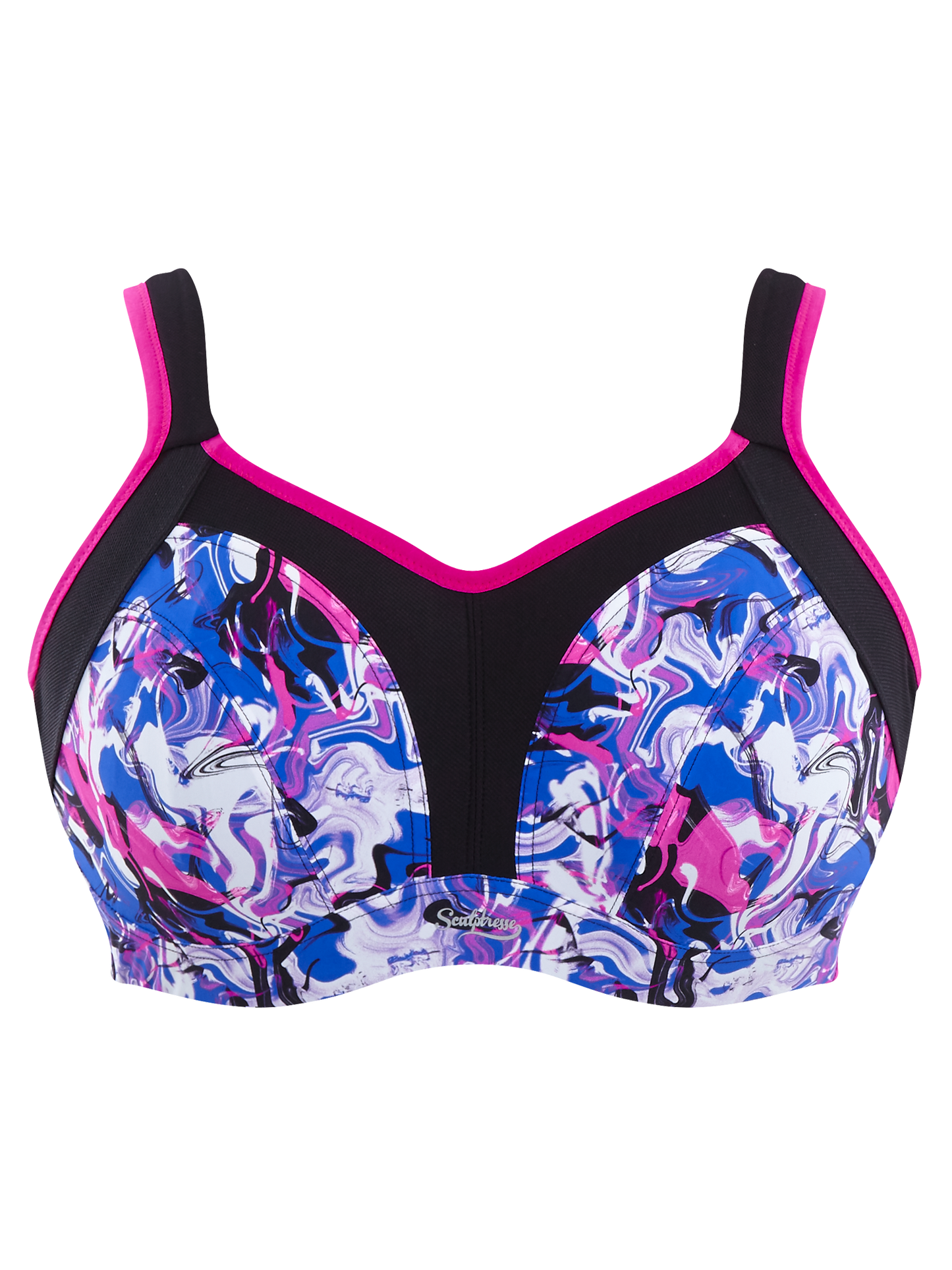 SCULPTRESSE Non Padded Sports Bra 9441 - Liquid Waves