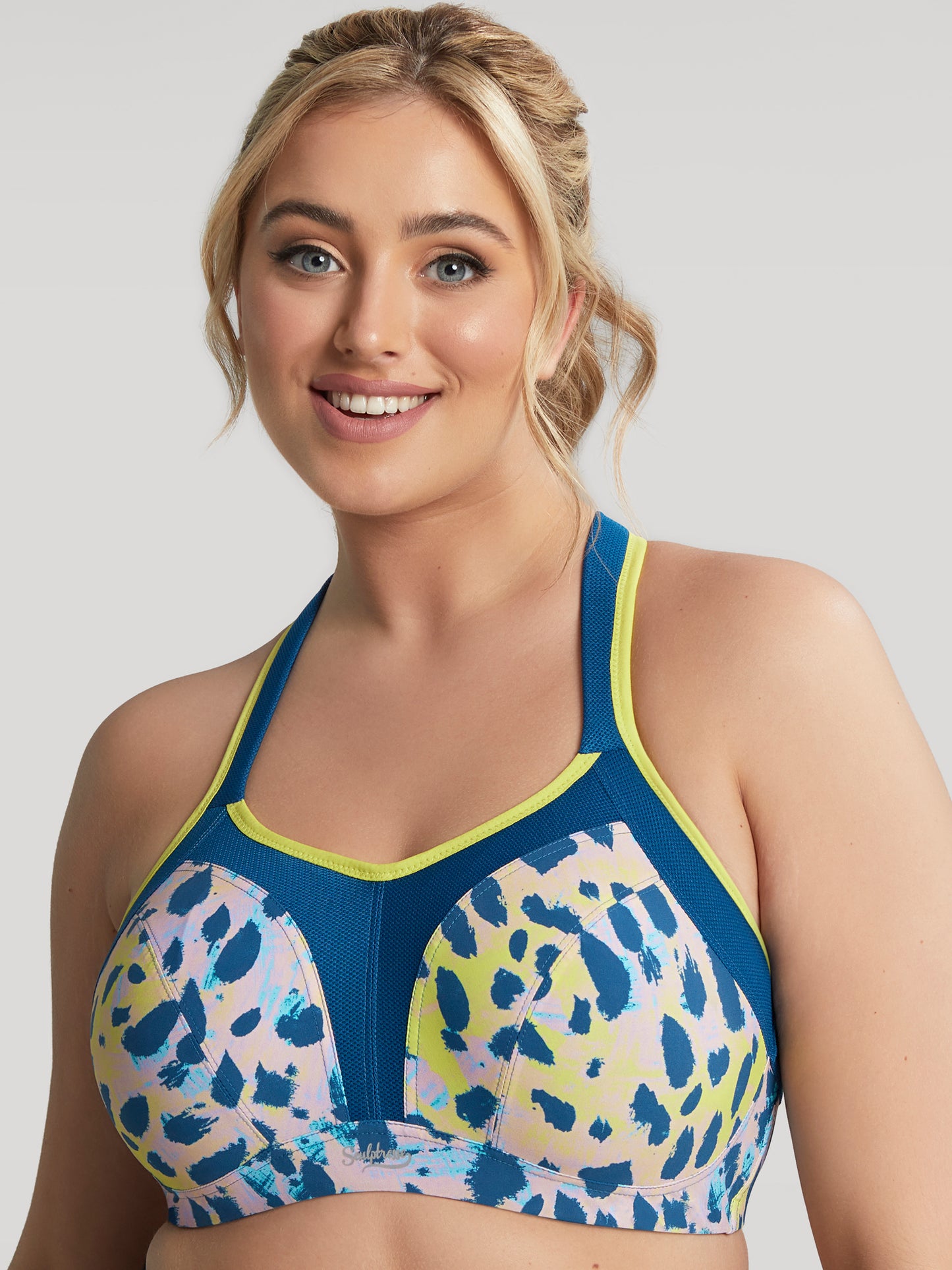 SCULPTRESSE Non Padded Sports Bra 9441 - Lime Animal