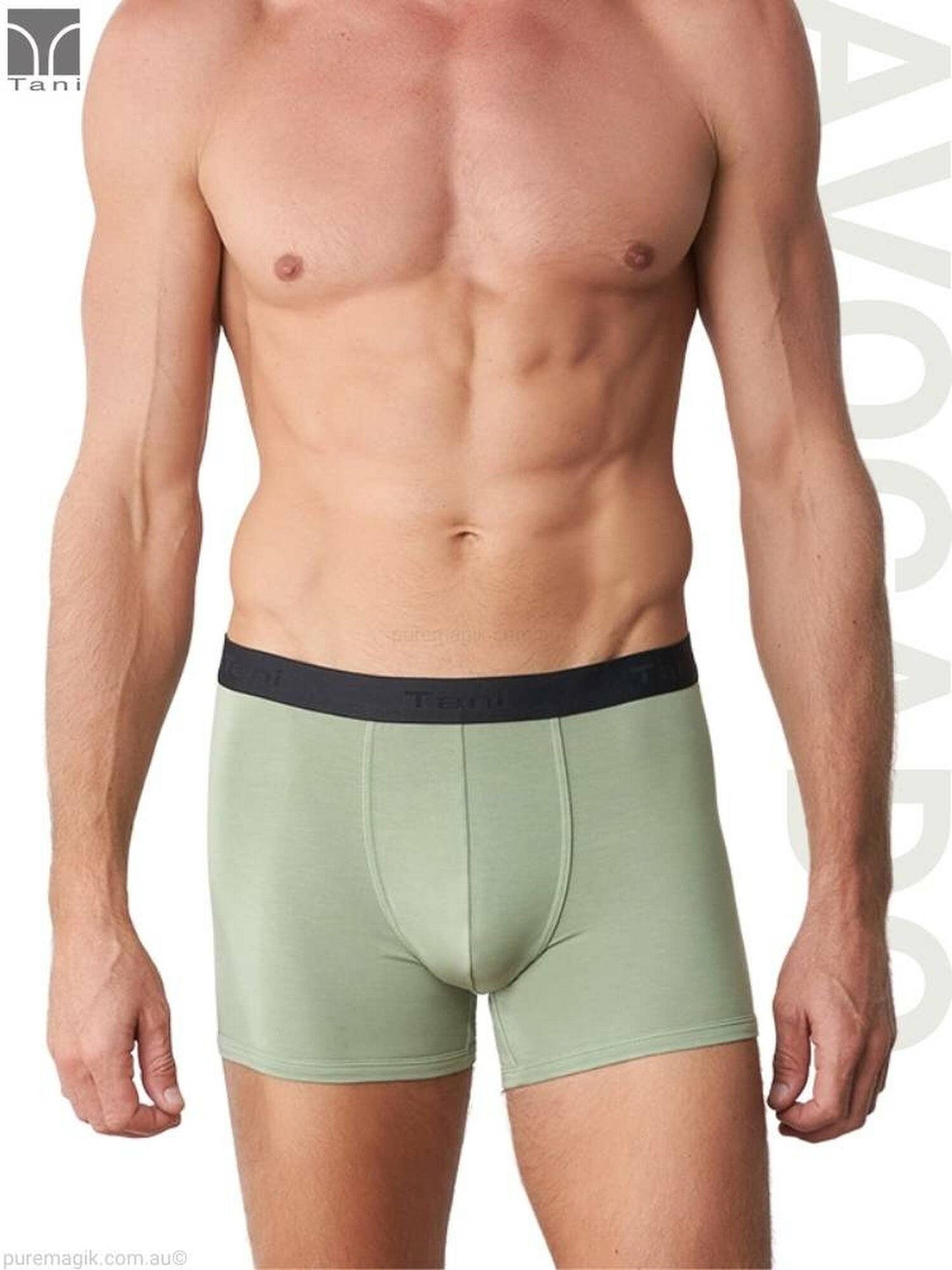 TANI Mens SilkTouch Contour Boxer Plain Trunk 29080