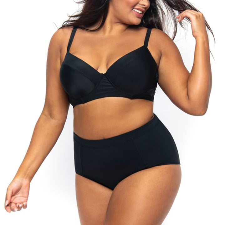 LASCULPTE Chlorine Resistant Full Brief Black BDSW2010