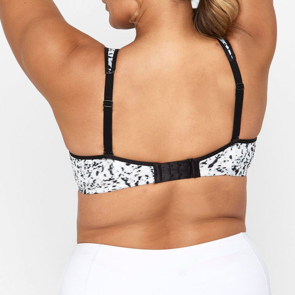 BERLEI Full Support Non-Padded Sports Wired Bra Y533WB - White/ Nude Glow/ Print