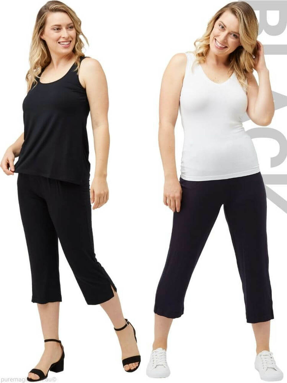 TANI Capri Resort Slim Cropped Leg Modal Pant 8960