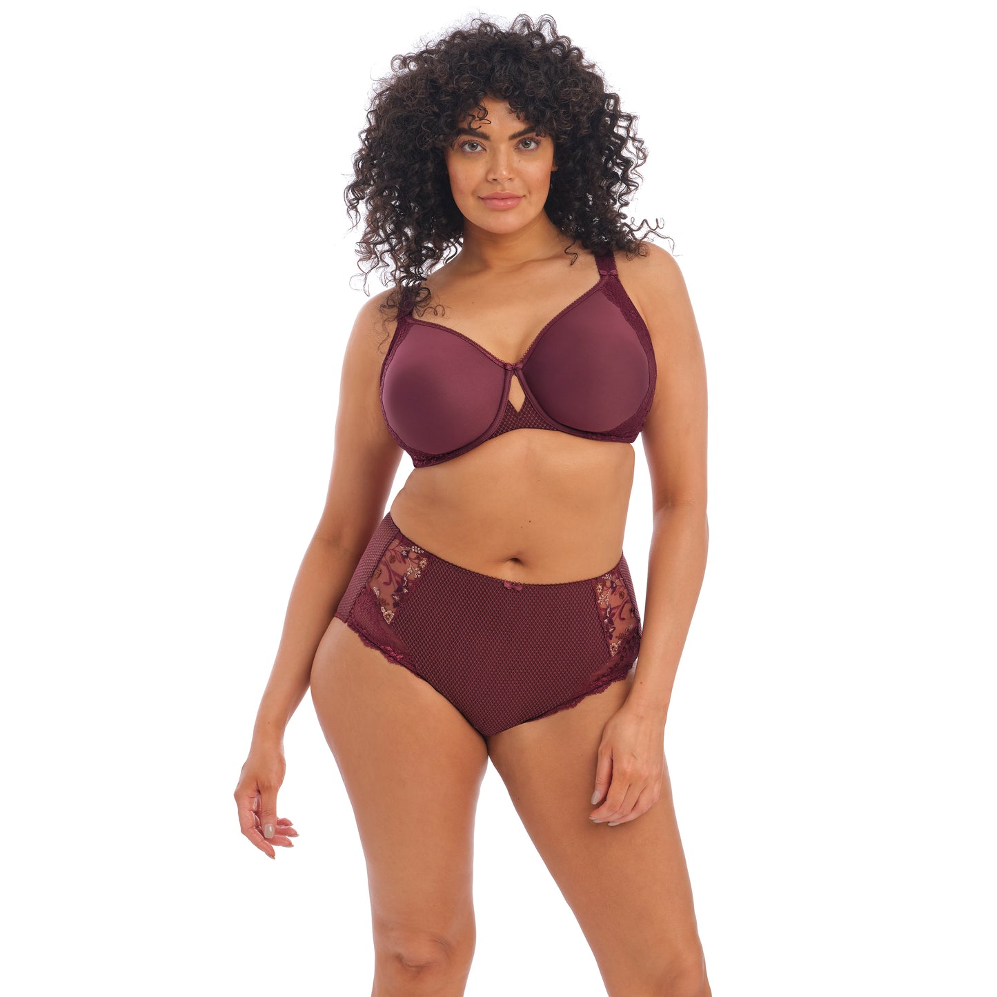 ELOMI Charley Moulded Spacer Uw Bra EL4383 - Aubergine