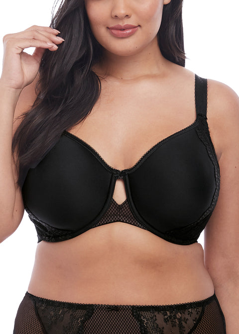 ELOMI Charley Moulded Spacer Uw Bra EL4383 - Black