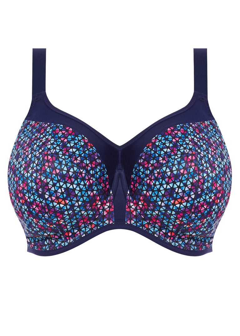 ELOMI Energise Uw Sports Bra EL8042 - Navy Geo