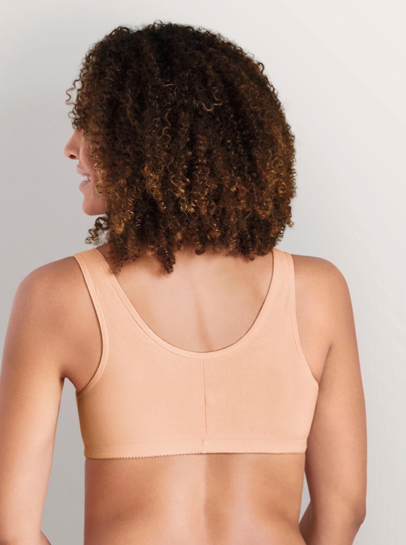 AMOENA Frances Non Wired Front Closure Post Surgical Bra 2128 - Nude/ Black/ White