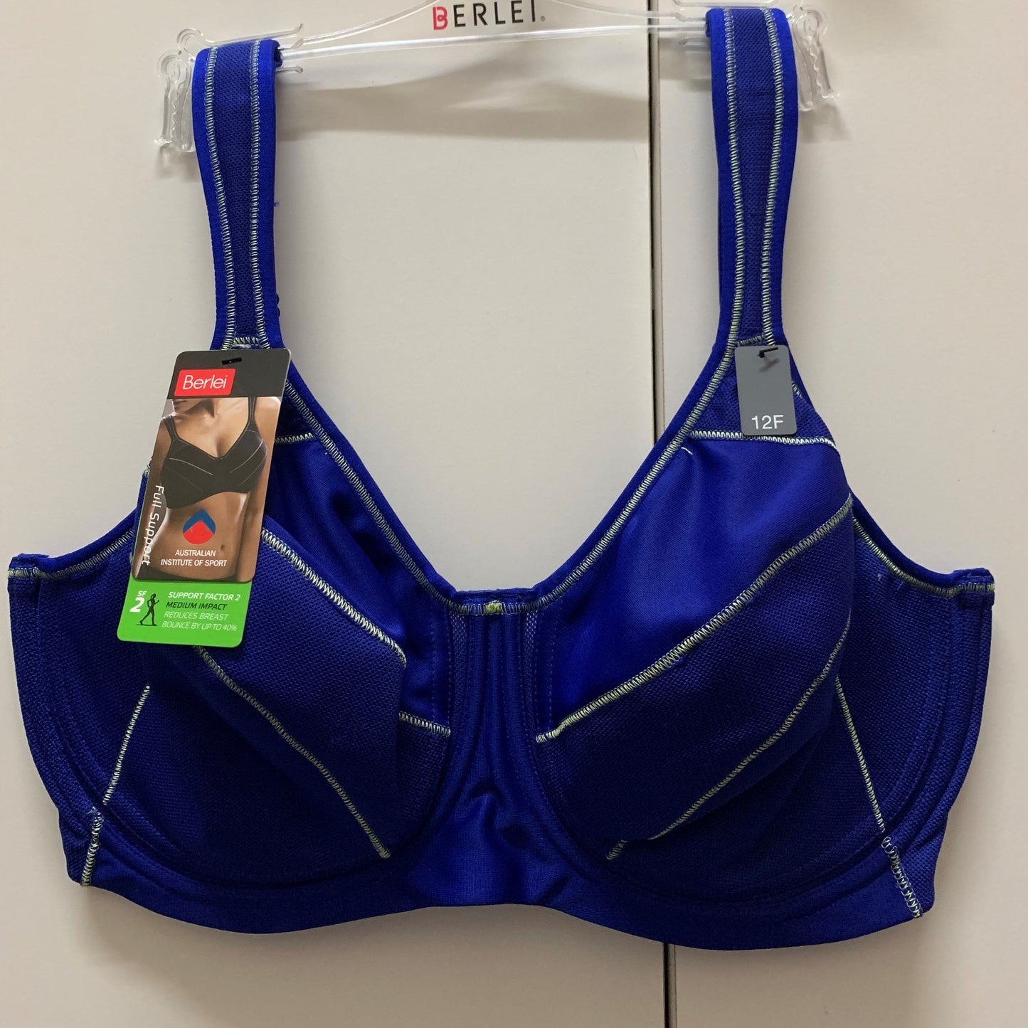 BERLEI Full Support Non-Padded Sports Wired Bra Y533WB - White/ Nude Glow/ Print