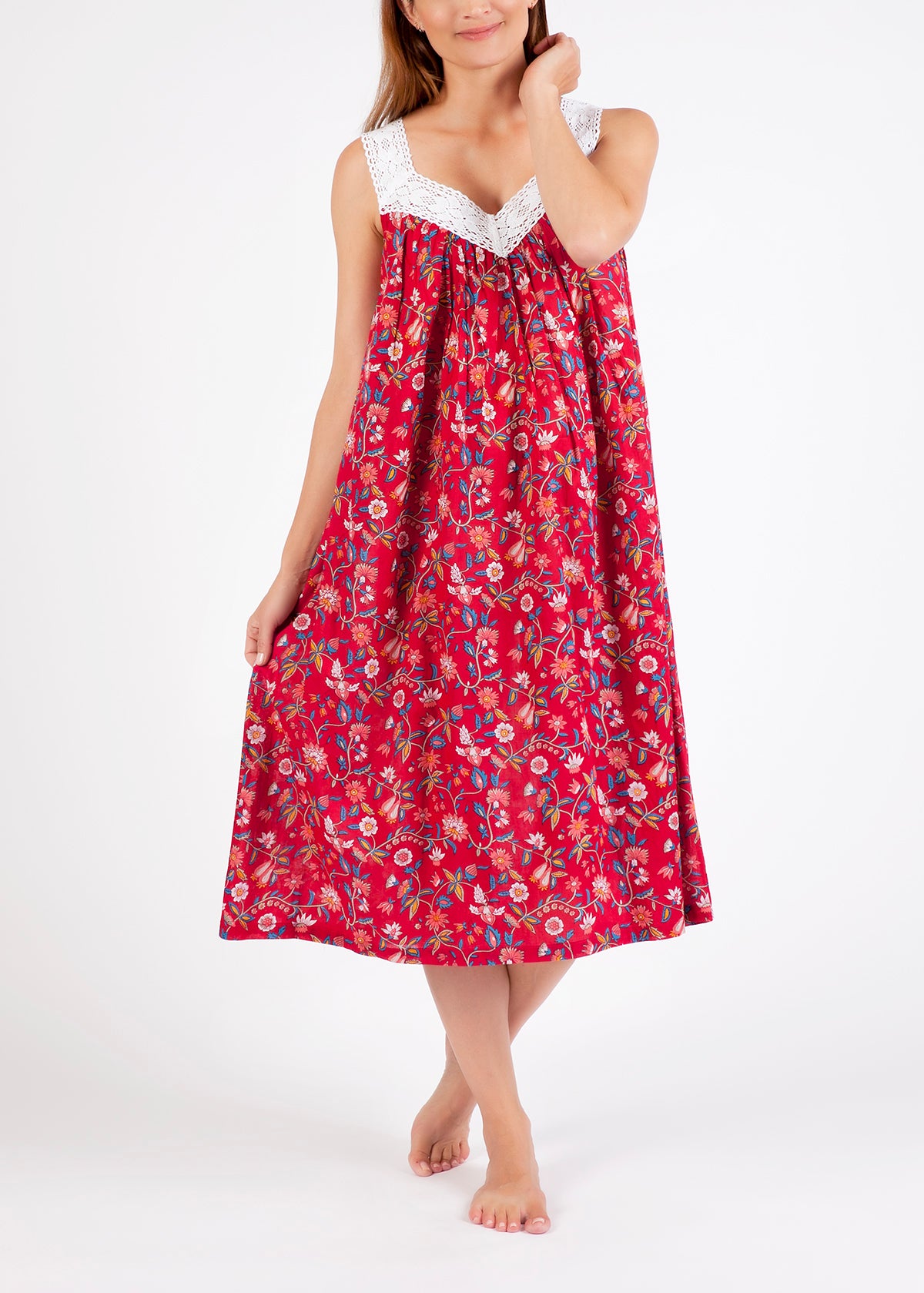 ARABELLA V-Neck Laced Nightie MD410R