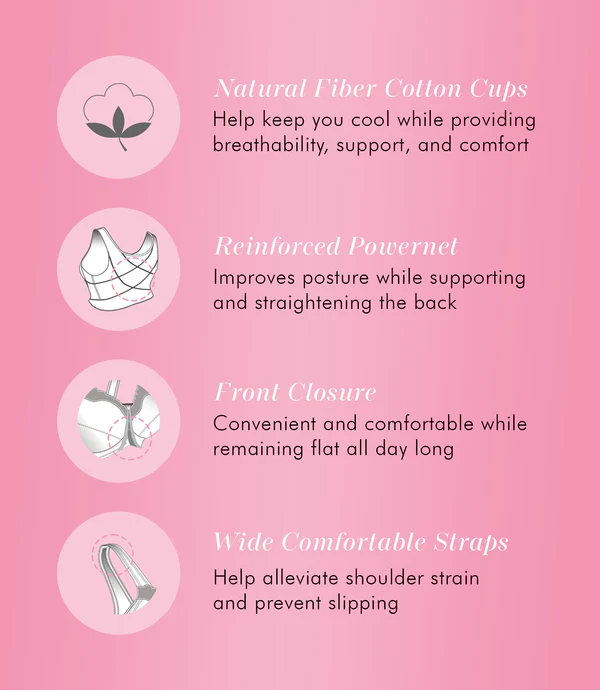 EXQUISITE FORM Front Opening Soft Cup Posture Bra 531