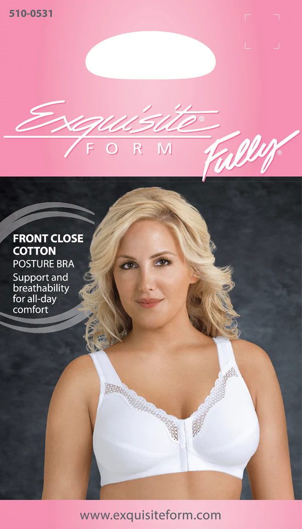 EXQUISITE FORM Front Opening Soft Cup Posture Bra 531