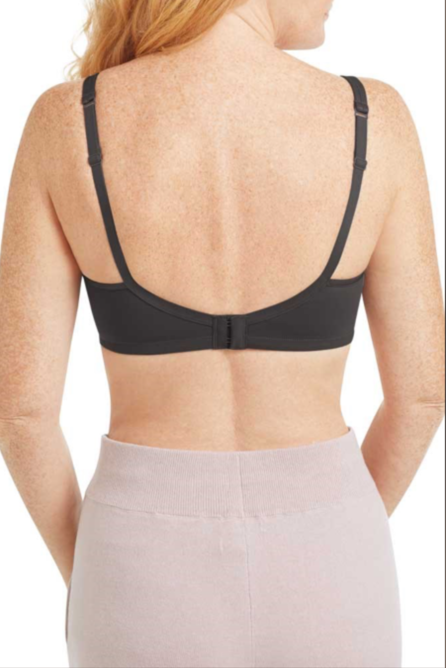 AMOENA Mara Non Wired Front Closing Mastectomy Bra 44742 - Dark Grey
