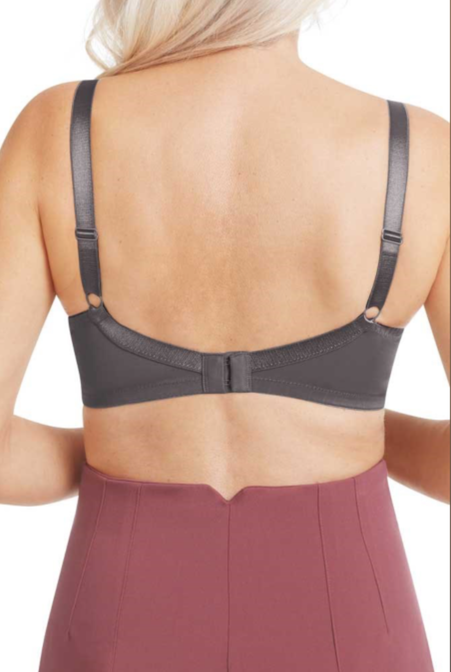 AMOENA Nancy Non-wired Front Closing Mastectomy Bra 44740 - Dark Grey