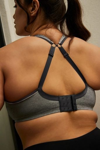 SCULPTRESSE Non Padded Sports Bra 9441 - Charcoal Marl
