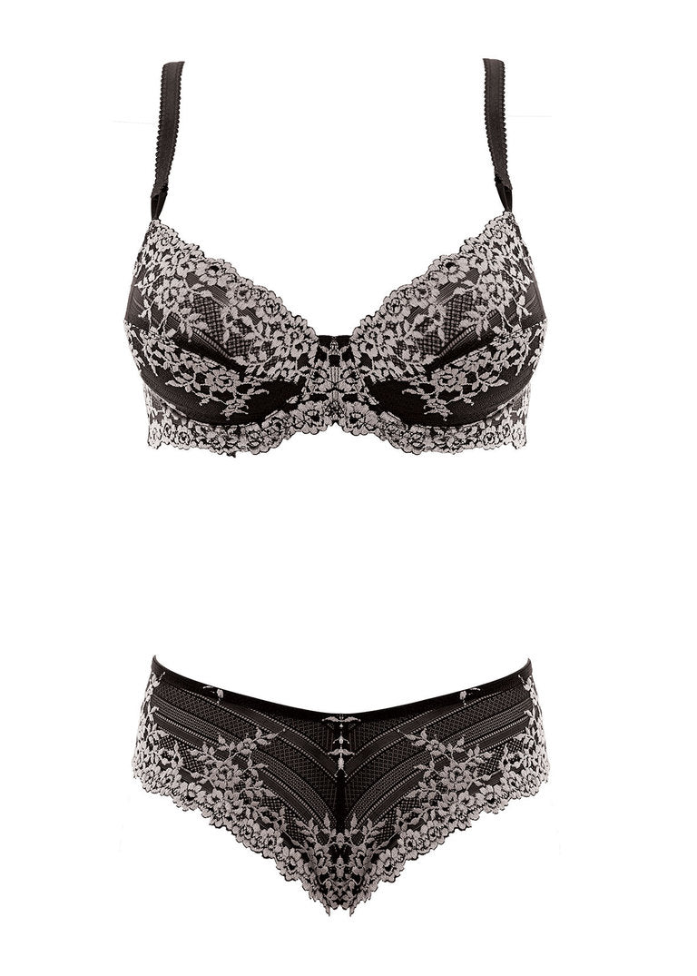 WACOAL Embrace Lace Stretch Lace Bra WA065191 - Black/ Nude