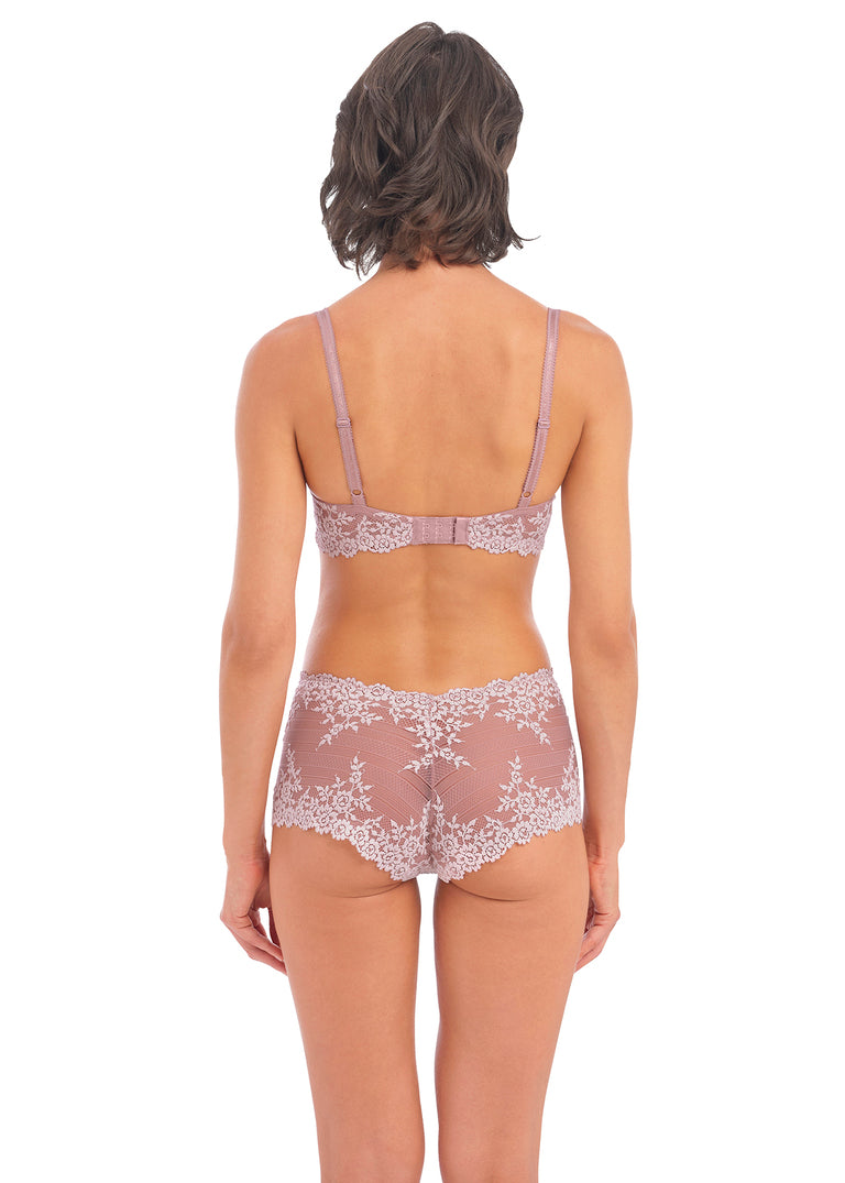 WACOAL Embrace Lace Boyleg WA067491 - Coral Pink/ Persian Red