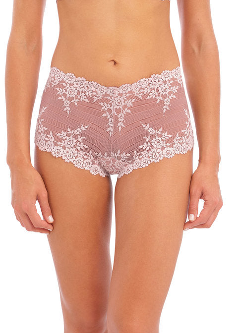 WACOAL Embrace Lace Boyleg WA067491 - Coral Pink/ Persian Red