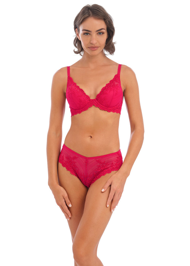 WACOAL Embrace Lace Tanga WA848191 - Persian Red/ Faded Rose