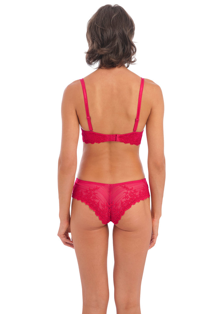 WACOAL Embrace Lace Tanga WA848191 - Persian Red/ Faded Rose