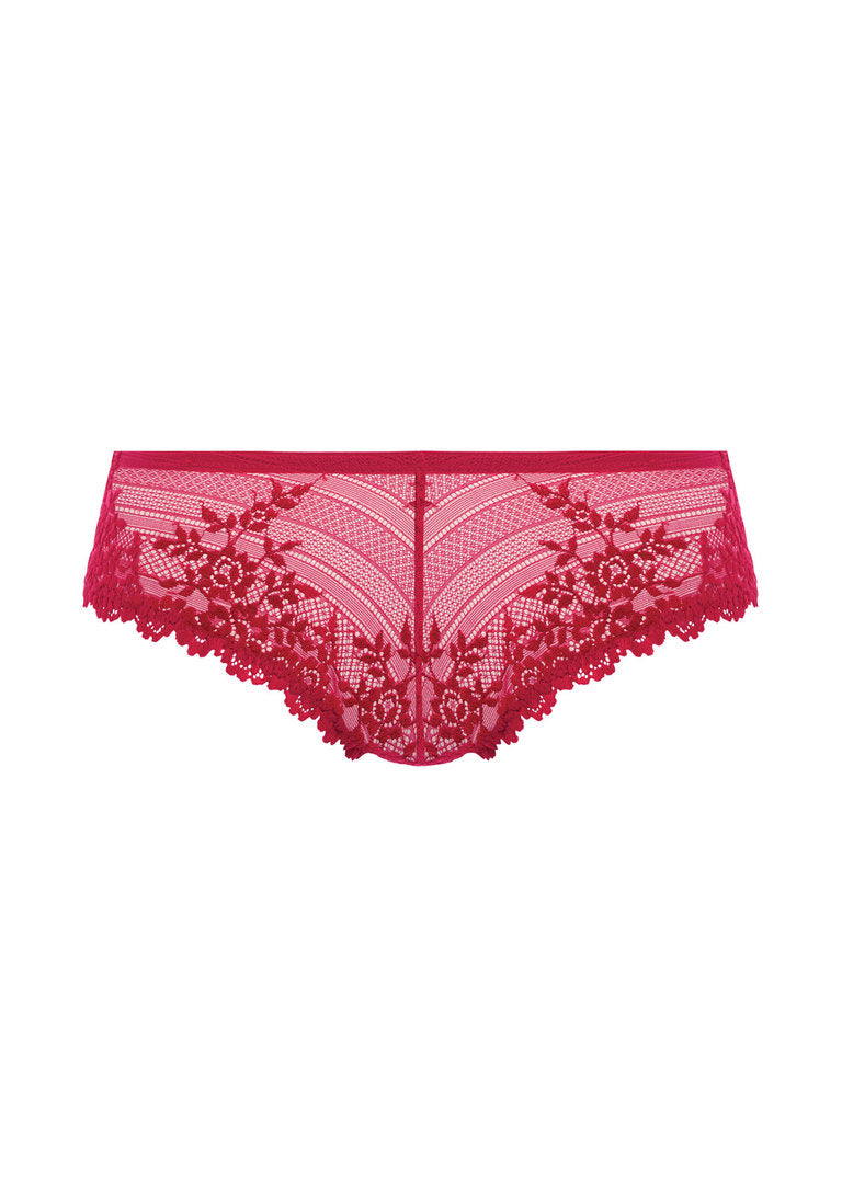 WACOAL Embrace Lace Tanga WA848191 - Persian Red/ Faded Rose