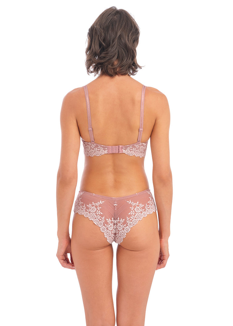 WACOAL Embrace Lace Tanga WA848191 - Coral Pink/ Woodrose