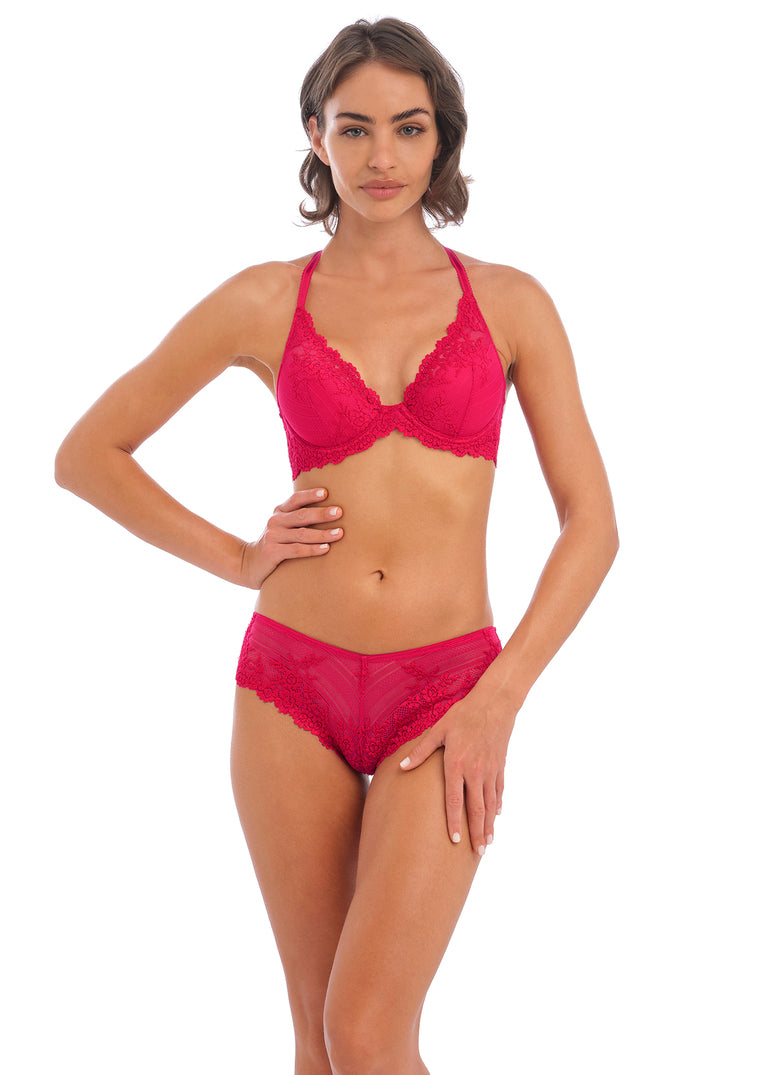 WACOAL Embrace Lace Plunge Uw Bra WA853291 - Persian Red