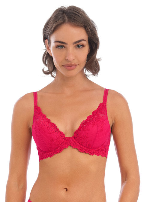 WACOAL Embrace Lace Plunge Uw Bra WA853291 - Persian Red