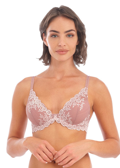 Embrace Lace Plunge Underwired Bra, Wacoal