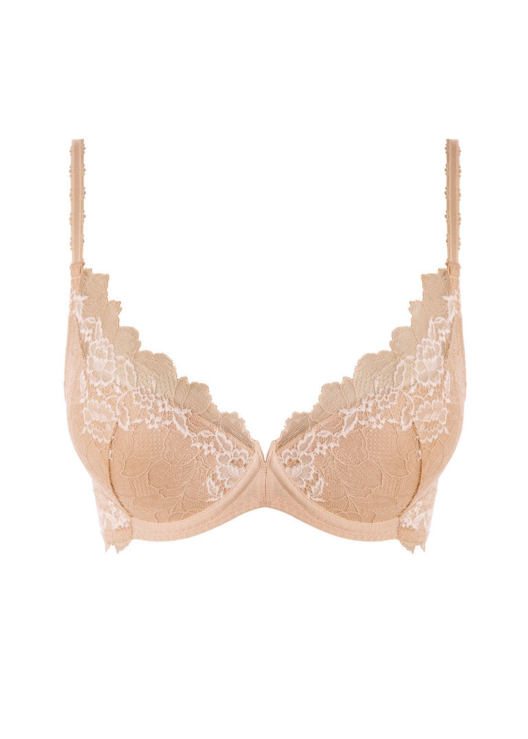 WACOAL Lace Perfection Push up Bra WE135003 - Black/ Nude