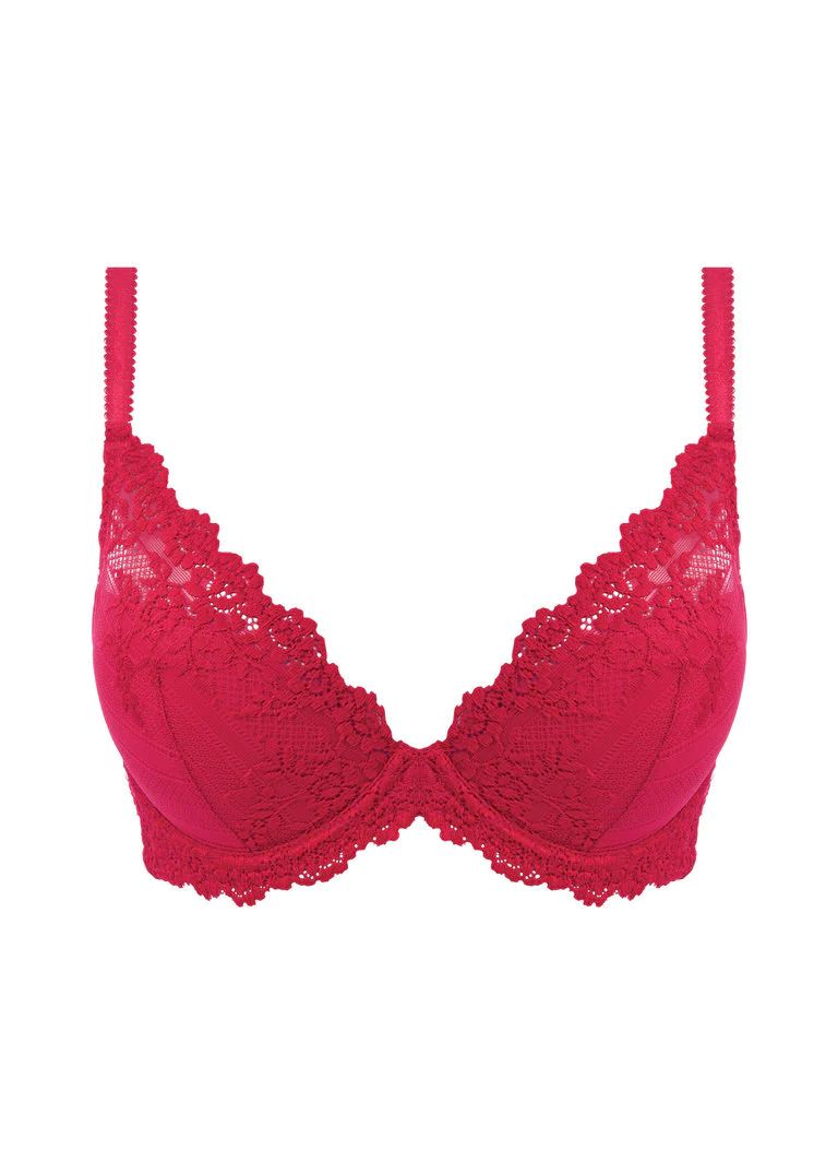 WACOAL Embrace Lace Plunge Uw Bra WA853291 - Persian Red