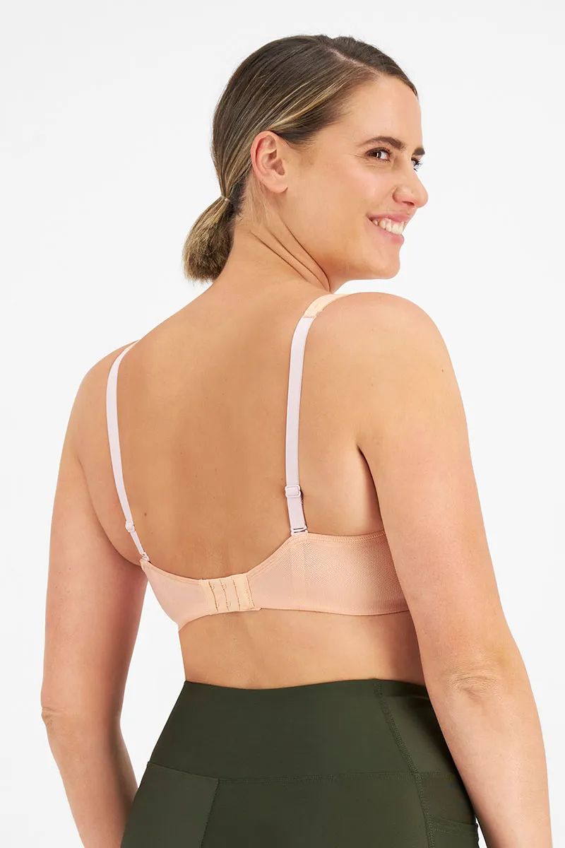 BERLEI Full Support Non-Padded Sports Wired Bra Y533WB - Cameo Blush